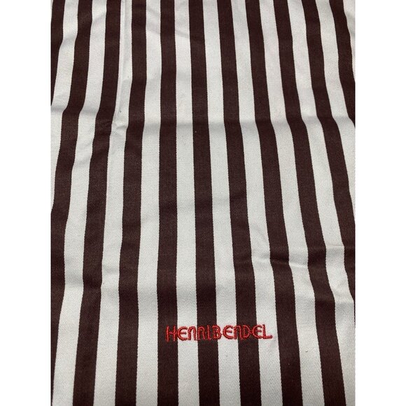 HENRI BENDEL Go Anywhere Travel Storage Lingerie Laundry Bag Embroidered Stripes - Picture 4 of 11